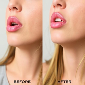 Lip Flip Before and After